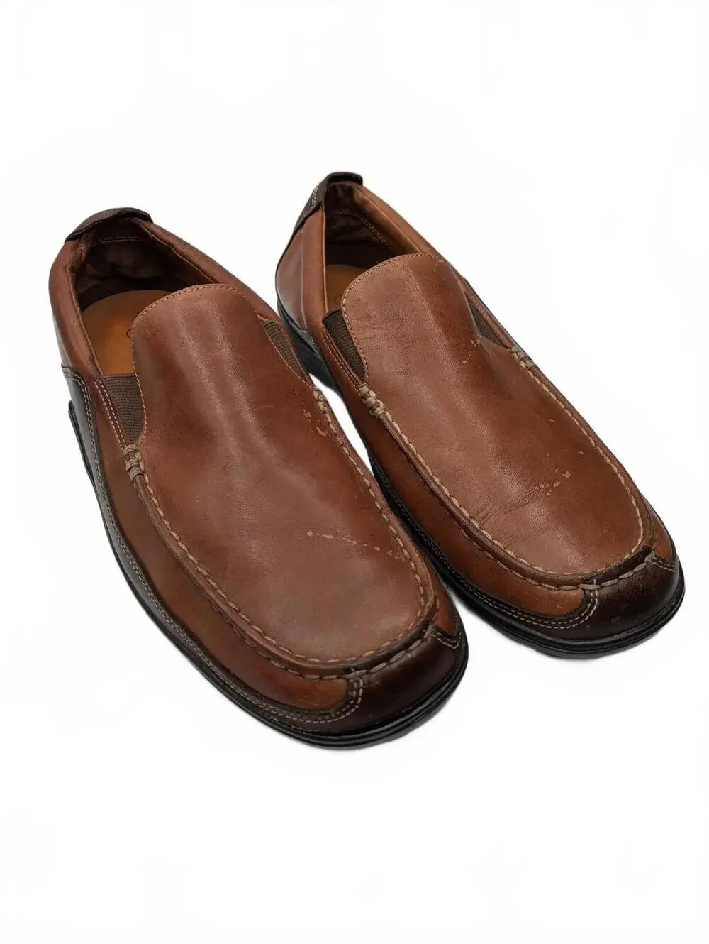 Cole Haan Brown Leather Slip-On Shoes Loafers Mens Size 10